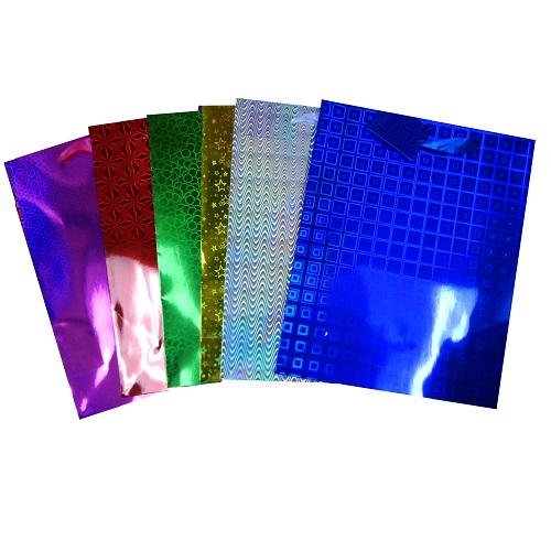 Premium Gift Bag Hologram Medium Asst Color