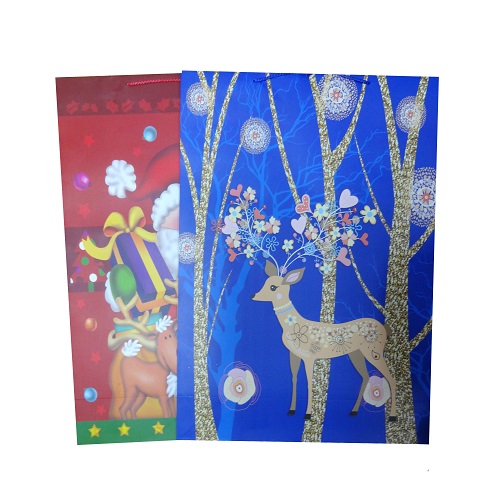 X-Mas Gift Bags Jumbo Asst Designs-whole