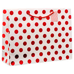 Gift Bag Large W/dot Asst Clr