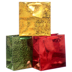 Gift Bag Mini Hologram Asst Colors