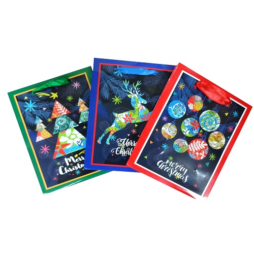 X-Mas Gift Bags XSmall Asst-whole
