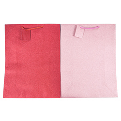 Gift Bag "l" Glitter Asst Colors #6481