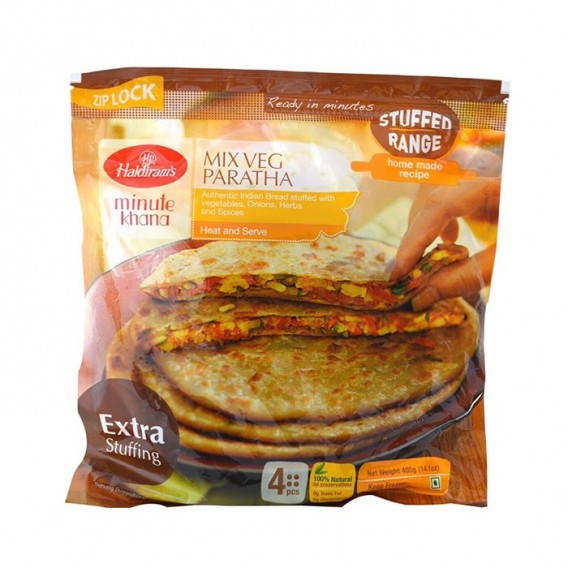 Haldiram's Mix Veg Paratha Frozen 4pc