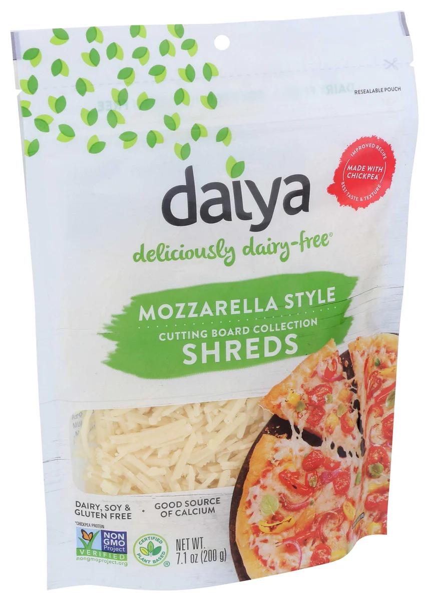 Daiya Dairy Free Mozzarella Style Vegan Cheese Shreds, 7.1 Ounce