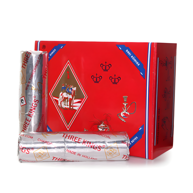 Three Kings Charcoal Box 33mm 100pc