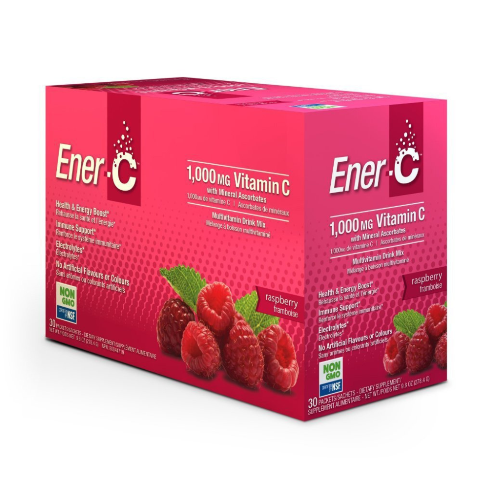 Ener-C 1,000 Mg Vitamin Raspberry Multivitamin Drink Mix 30 Packets