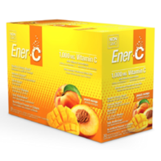 Ener-C 1,000 Mg Vitamin Effervescent Drink Mix – Peach Mango, 30 Packets