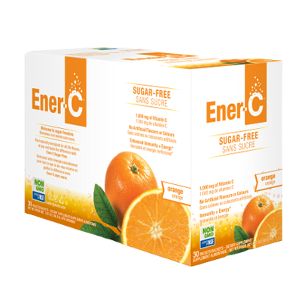 Ener-C Vitamin Multivitamin Drink Mix Sugar Free Orange -- 1000 Mg - 30 Packets