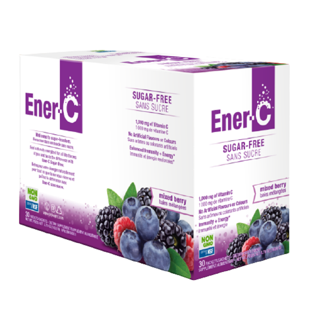 Ener-C Sugar Free Mixed Berry 1000 Mg Vitamin 30 Packets