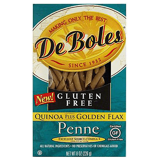 DeBoles Penne, Gluten Free, Quinoa Plus Golden Flax