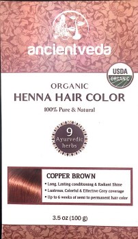 Ancient Veda Organic Henna Indigo Powder 150 Gm