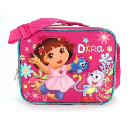 Nickelodeon Lunch Bag - Dora The Explorer - w/Boots Flower Licensed 621339