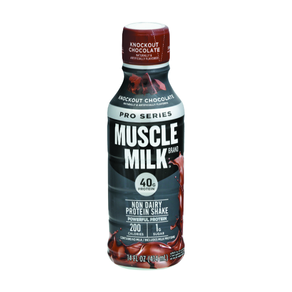 Muscle Milk Pro Series Non-Dairy Protein Shake, Knockout Chocolate - 14 Fl Oz
