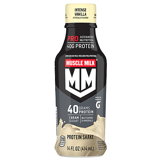 Muscle Milk Pro Series Non-Dairy Protein Shake Intense Vanilla 14 Fl Oz