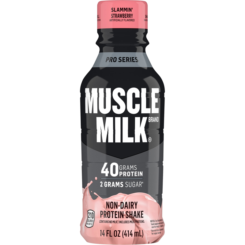 HOA Muscle Milk Pro Series Protein Shake Strawberry 14oz Bottle