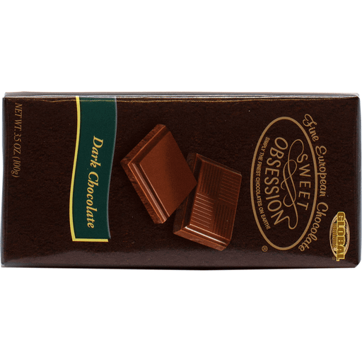 Global Brands Sweet Obsession Dark Chocolate Bar - 3.5 Oz