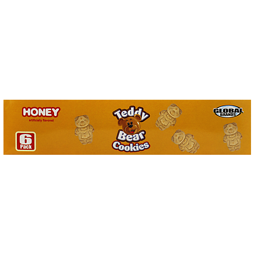 Global Brands Cookies, Teddy Bear, Honey