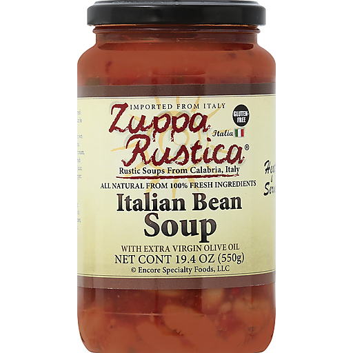Zuppa Rustica Italian Bean Soup, Case Of Six 19.4 Oz Glass Jars
