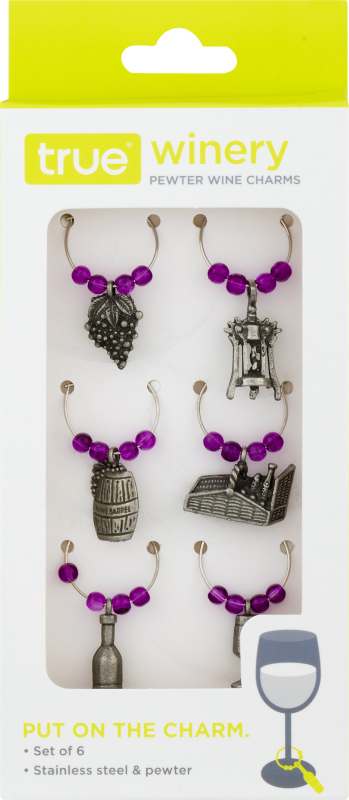 True Winery Pewter Wine Charms