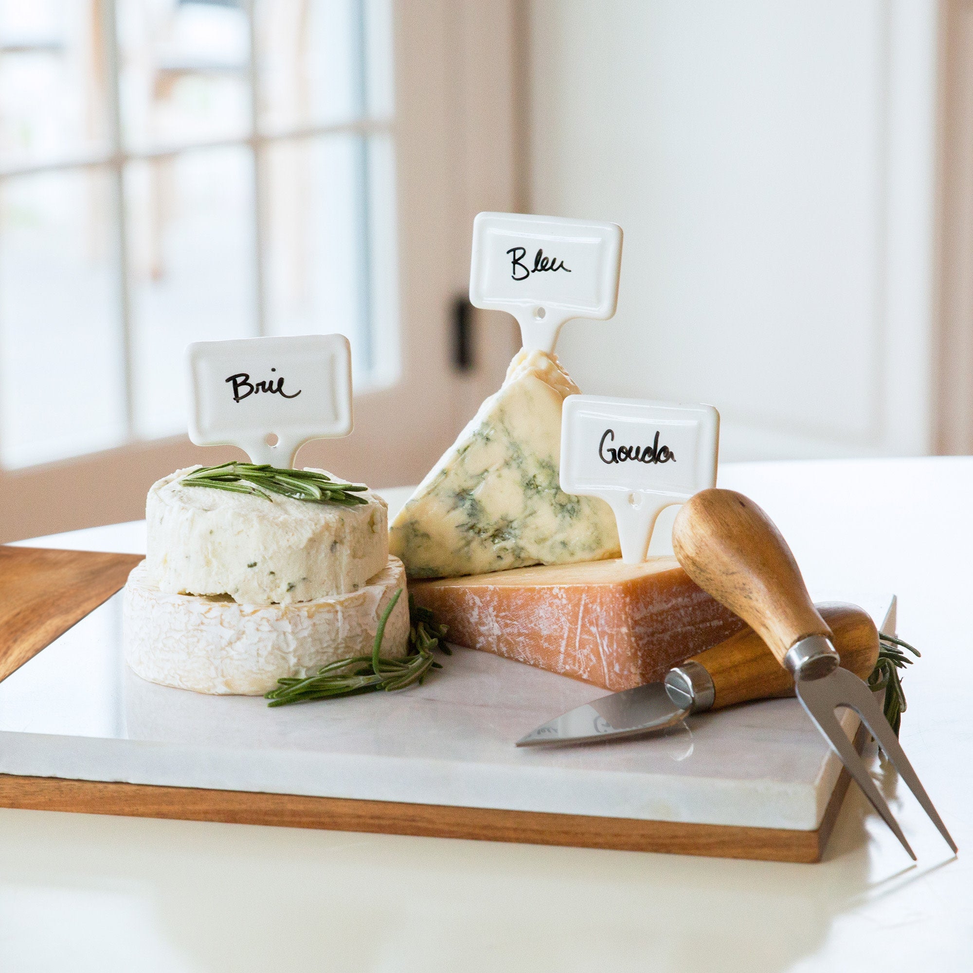 Twine Ceramic Cheese Markers