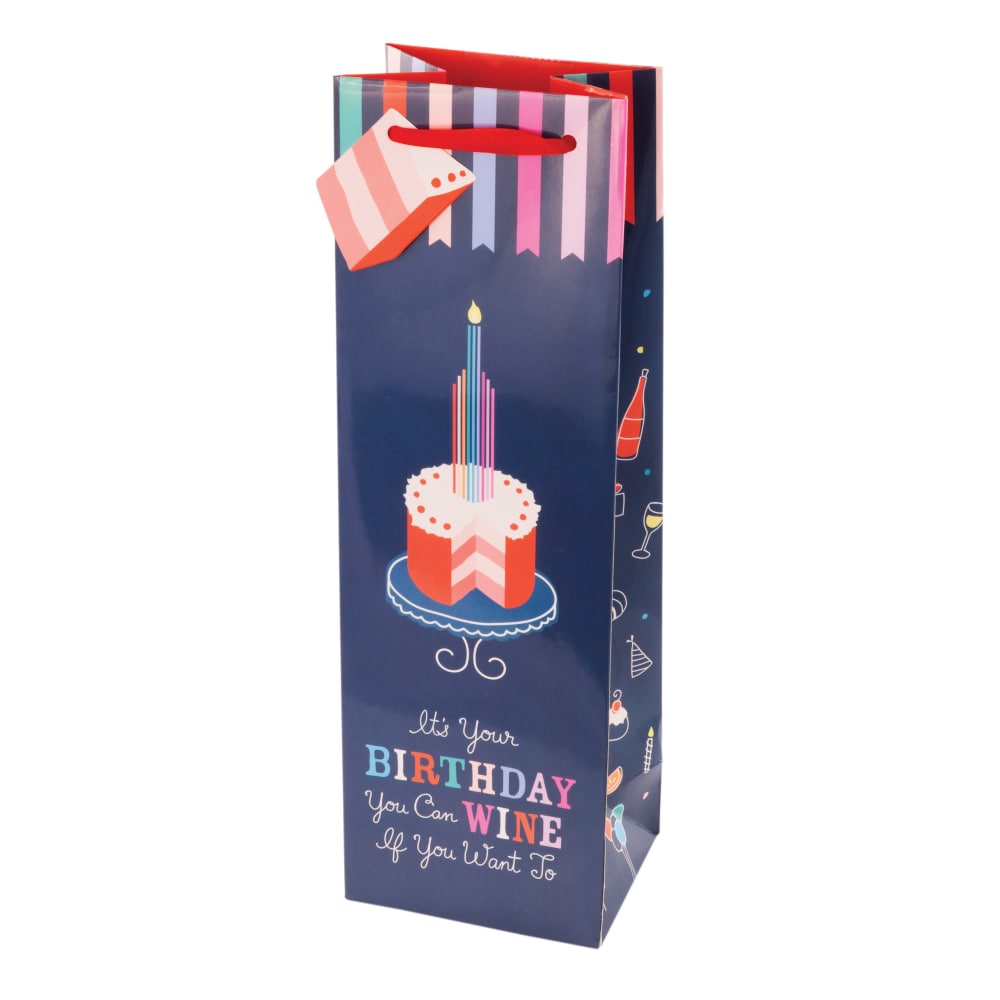 Cakewalk True Birthday Cake Wine Gift Bag