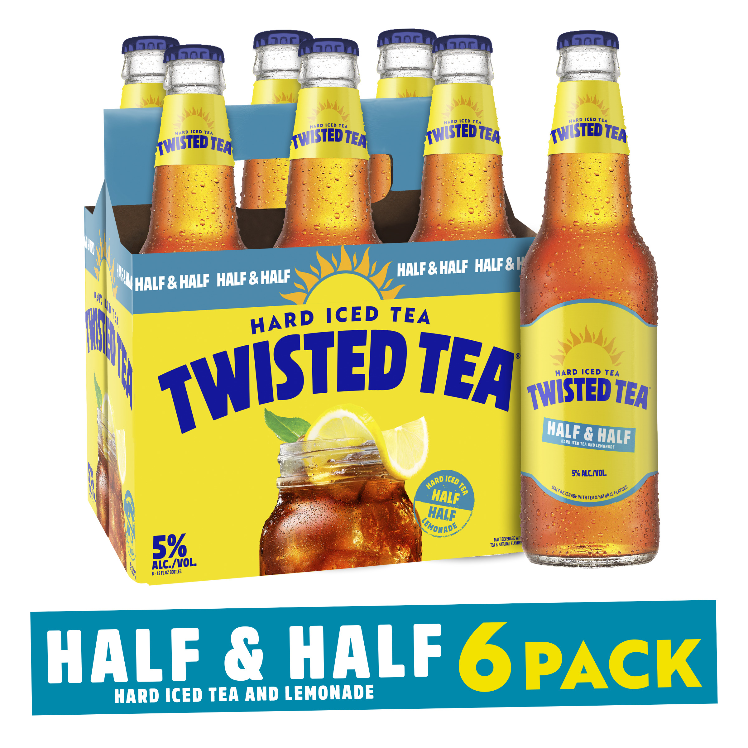 Twisted Tea Half & Half, Hard Iced (12 Fl. Oz. Bottle, 6pk.)