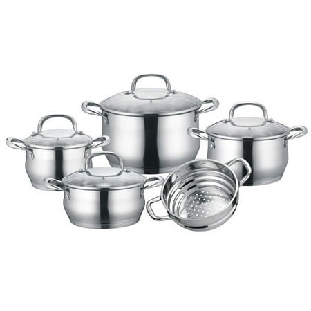Concord Cookware Stainless Steel 9 Piece Cookware Set