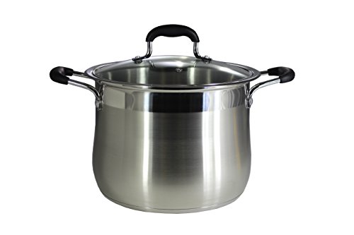 CONCORD Stainless Steel Stock Pot With Glass Lid