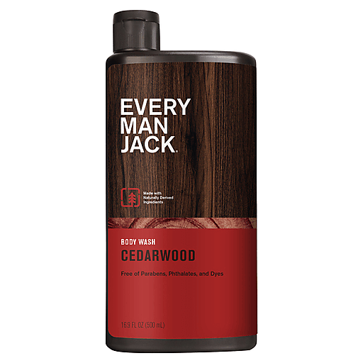Every Man Jack Body Wash And Shower Gel Cedarwood 16.9 Ounce