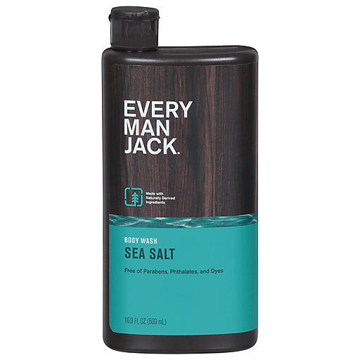 Every Man Jack Body Wash, Hydrating, Sea Salt 16.9 Fl Oz