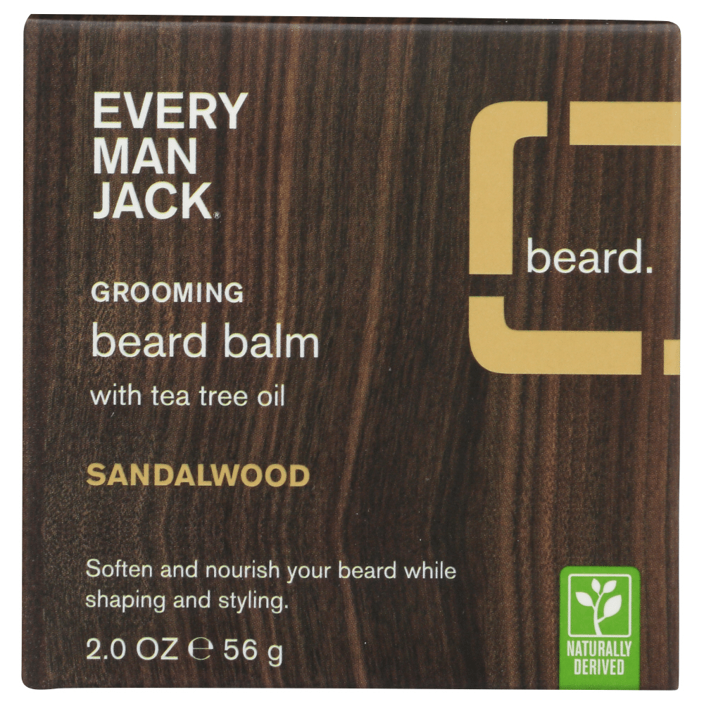 Every Man Jack Sandalwood Grooming Beard Balm, 2 Oz