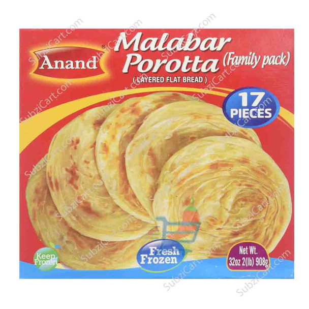 Anand Frozen Wheat Parotta Catering Pack 2Lb