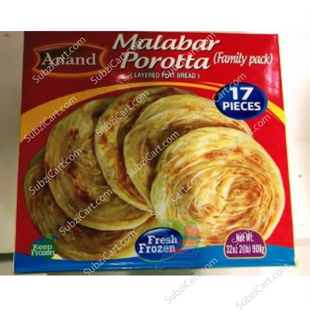 Anand Malabar Porotta 17 Pc, 908 Grams