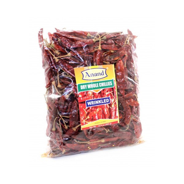 Anand Wrinkled Variety Dry Whole Chillies 200G
