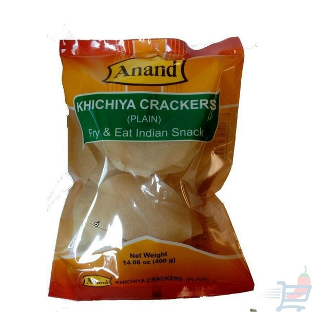 Anand Khichiya Crackers (Jeera) Fry & Eat Indian Snack, 400 Grams