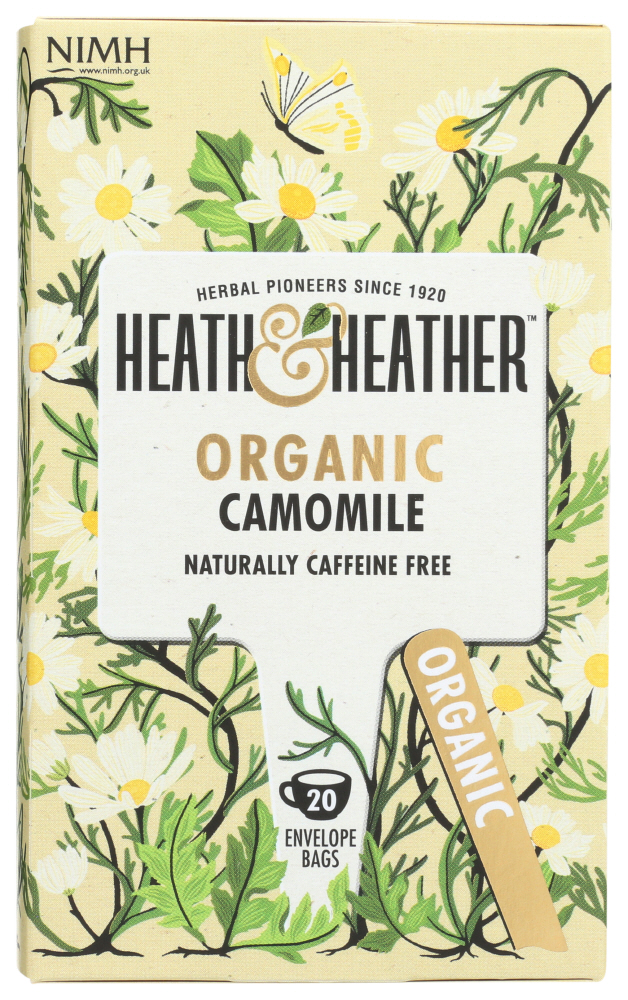 Heath & Heather Organic Camomile Tea 20 Ct Box 6ct Case