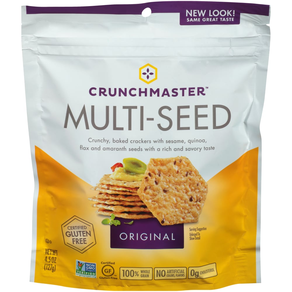 Crunchmaster Original Multi-Seed Crackers 4.5 Oz. Pouch