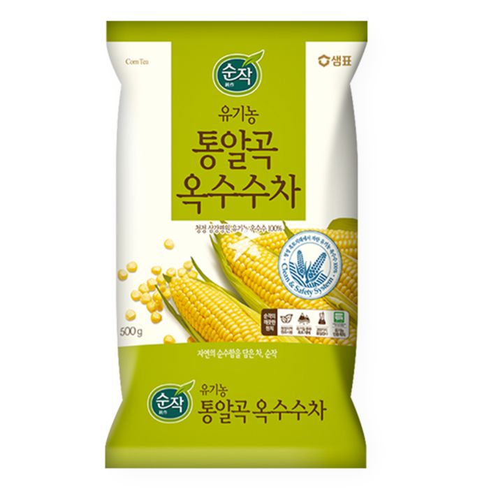 Sempio 샘표 유기농 옥수수차 알곡 500g ROASTED CORN TEA