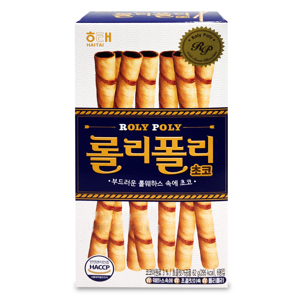 62G Haitai Roly Poly Chocolate Biscuit