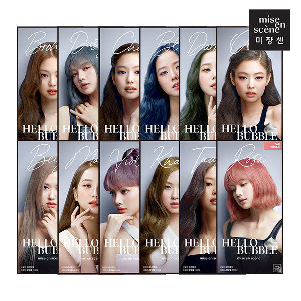 Mise En Scene Hello Bubble Hair Foam Color-Ash Khaki 7K