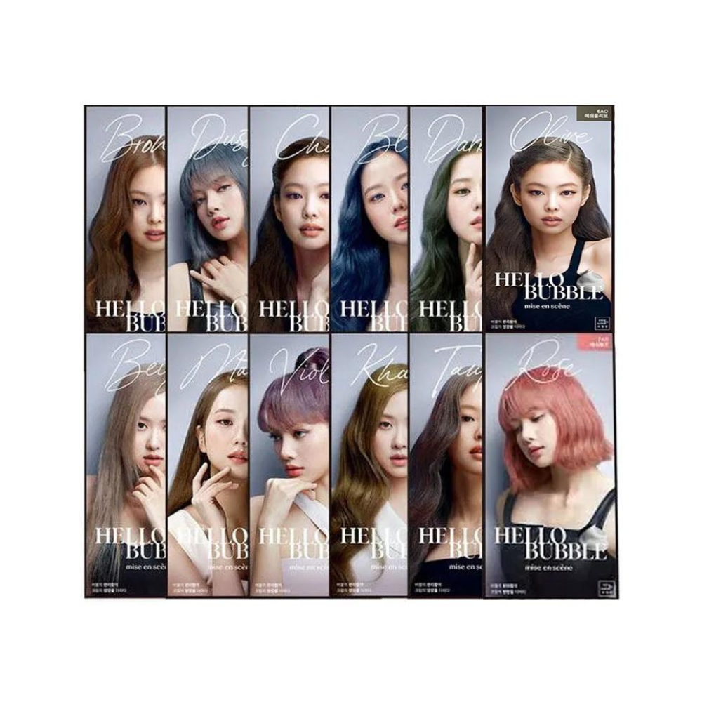 Mise En Scene Hello Bubble Foam Hair Colour Dye (17 Colours)
