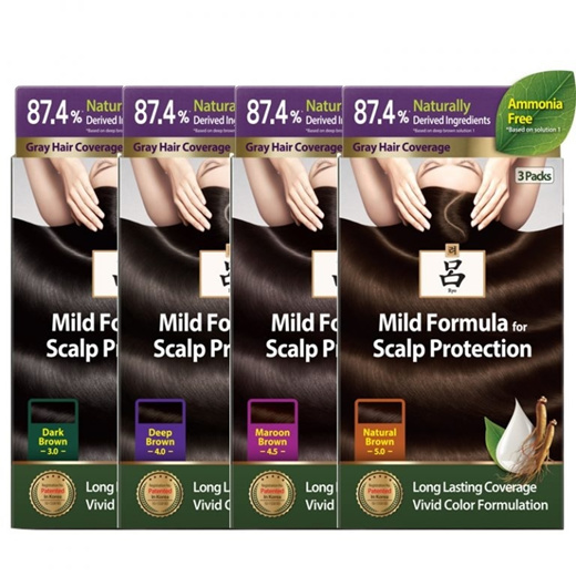 RYO Mild Formula Hairdye Cream 120g Deep Brown Dark Brown Choco Brown Nature Brown