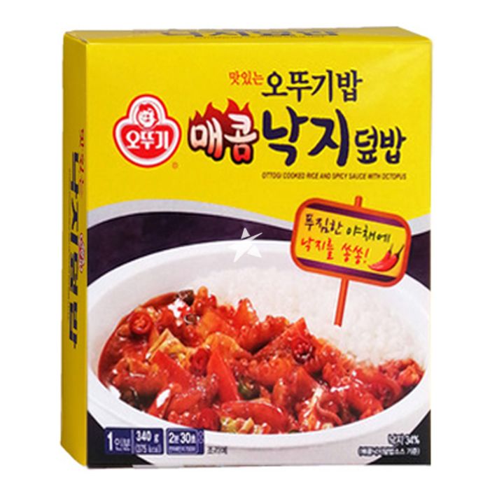 Ottogi 不倒翁微波炉米饭配辣章鱼酱 340g