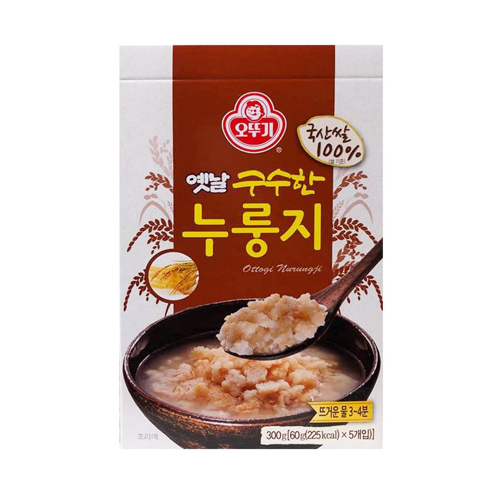 Ottogi America Inc Korean Traditional NURUNGJI Crust Of Overcooked Scorched Crispy Rice 300g