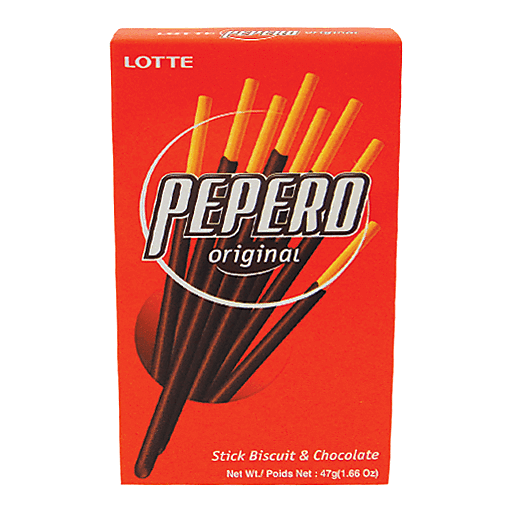 Lotte Pepero Original Chocolate Stick Biscuit47g乐天原味巧克力棒