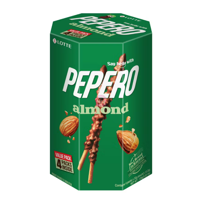 Cookie & Chips Lotte Pepero Almond Chocolate 128g