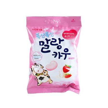 Lotte 롯데 말랑카우 딸기 158g Strawberry Milk Jelly