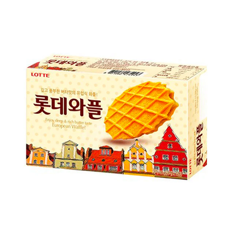 Lotte European Waffles Rich Butter Biscuit 160g乐天欧洲华夫饼