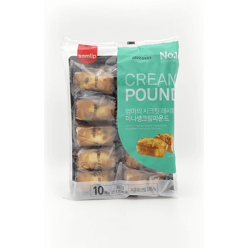 Ca_jin Sun Mi SAMLIP SOFT POUND MINI CAKE 360g, 삼립 미니 생크림파운드 360g