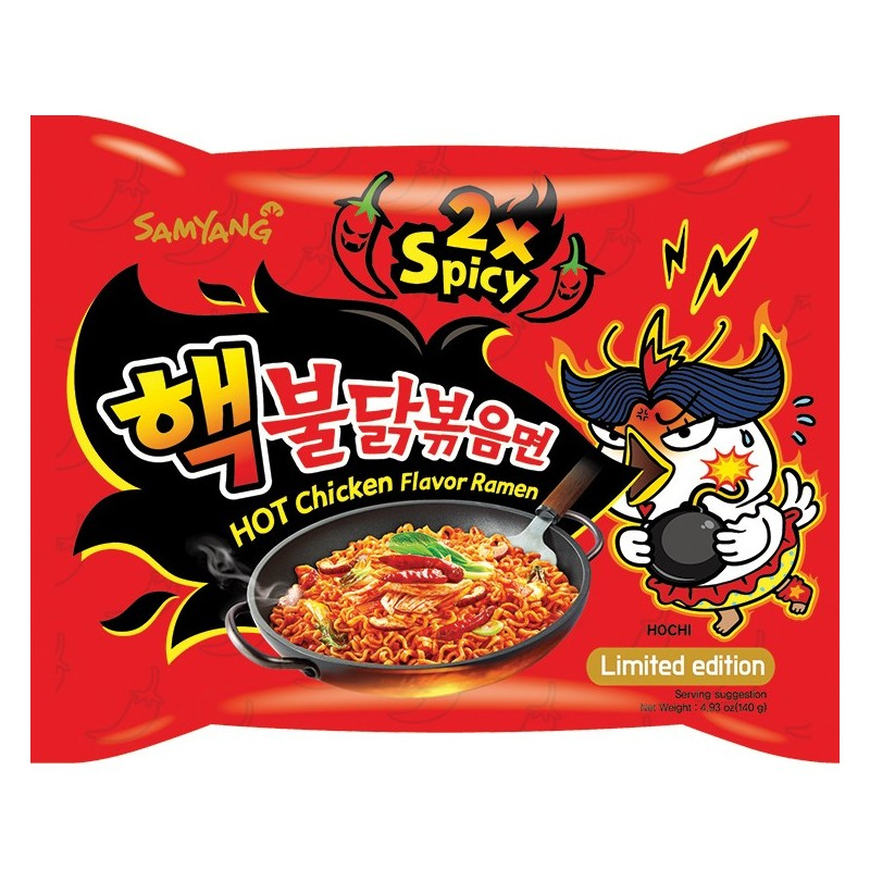 Samyang Hot Chicken Flavor Ramen 2x Spicy 140Gr